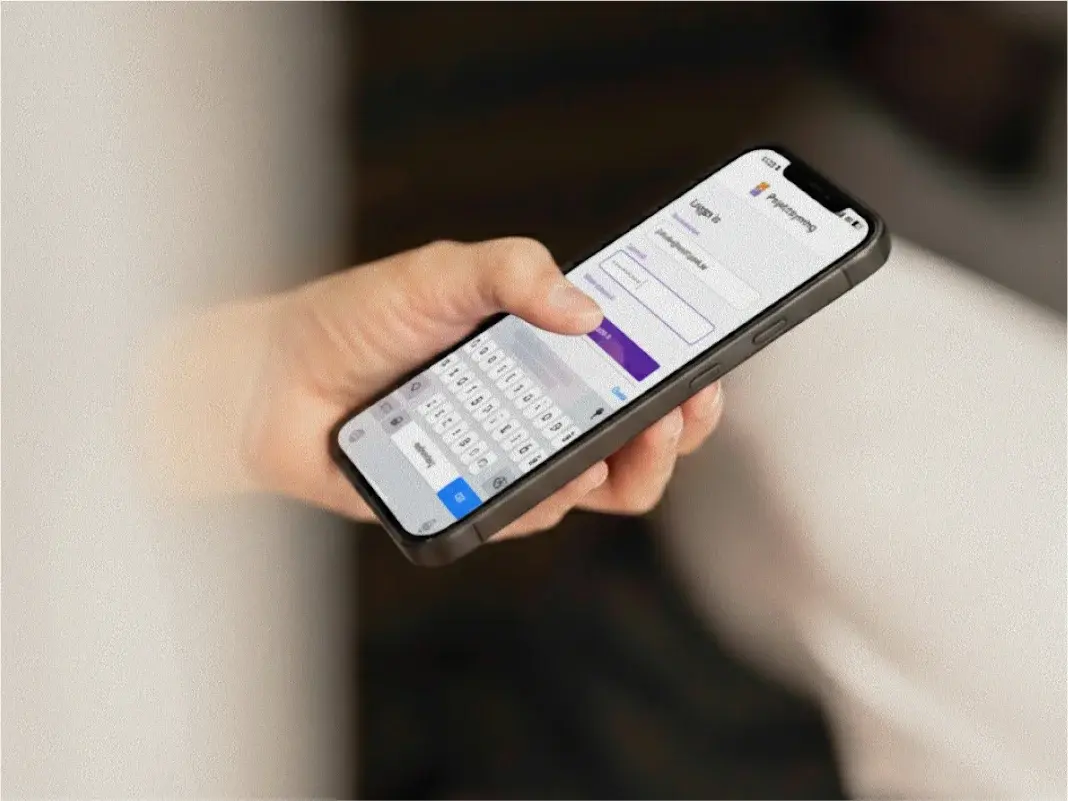 projektstyrning-login-on-mobile